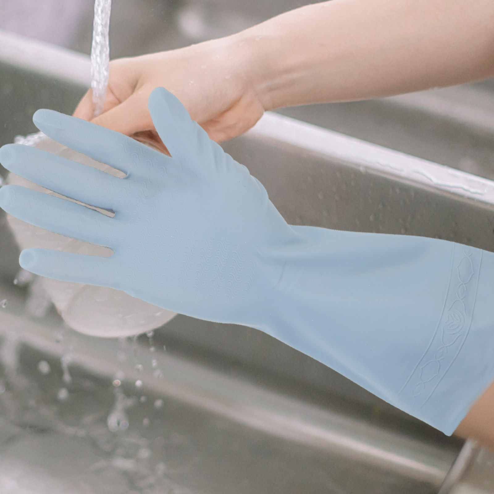3Pairs Waterproof Rubber Kitch - đánh giá và giá Dish Glove Rubber